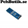 Mini OLED display med 128x32 blå pixlar. I2C SSD1306