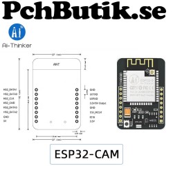 Ai-Thinker WIFI Bluetooth Development Board ESP32-CAM Camera Modu