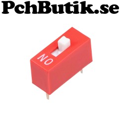 5-pack DIP Switch 2.54mm red slip type 1-polig