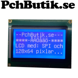 128x64 LCD 5V blue 12864 LCD ST7920
