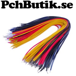 Tin-Plated Fly Jumper Wire Cable 24AWG 20CM 100pcs in 5 colors
